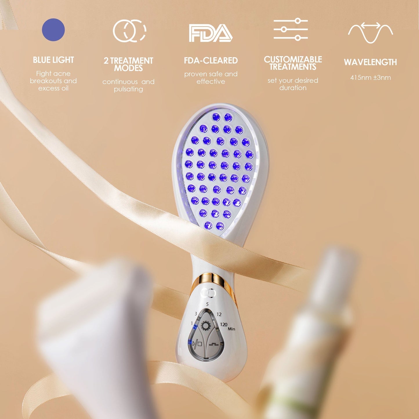 LumaGlow Blue | Anti-Acne LED Light Therapy Wand